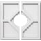 Ekena Millwork Embry Architectural Grde PVC Contemporary Ceiling Medallion, Two Piece, 10"OD x 3"ID x 3 1/2"C x 1"P CMP10EY2-03000 - alternate 1